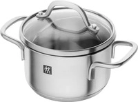 Zwilling Kochtopf Pico Bratentopf, 0,8 Liter, induktionsgeeignet, aus Edelstahl, 12 x