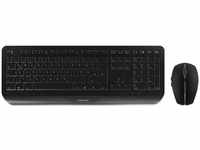 Cherry Tastatur GENTIX DESKTOP JD-7000DE-2, mit Funkmaus, USB, schwarz