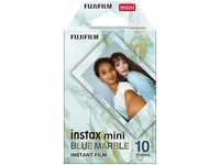 Fujifilm Sofortbildfilm Instax Mini Blue Marble, 8,6 x 5,4cm, 10 Blatt
