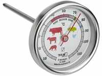 TFA Grillthermometer BBQ Grill Smoker, 14.1028, Einstichthermometer, analog