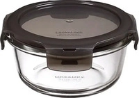 LocknLock Frischhaltedose LLG821G, aus Glas, 0,38 Liter, transparent, luftdicht