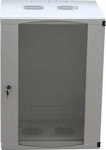 LogiLink Netzwerkschrank Single Section, W12F64G, 19 Zoll, Wandgeh&auml;use, 30 kg,