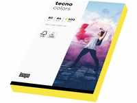 Inapa Kopierpapier tecno colors 2100011419, A4, 80g/qm, neon gelb, 100 Blatt