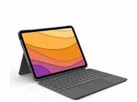 Logitech Tablet-Hülle Combo Touch, 920-010297, für iPad Air 5.Gen 2022, grau, mit