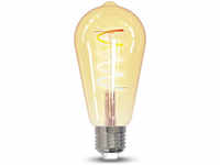 tint LED-Lampe Filament Edison E27, warmweiß bis kaltweiß, 5,5 W (35W), smart,
