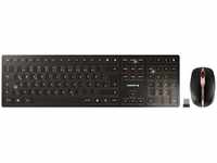 CHERRY Tastatur DW 9100 Slim JD-9100DE-2, mit Funkmaus, USB / Bluetooth, schwarz