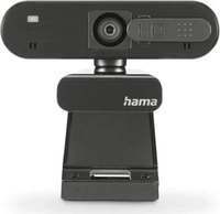 Hama Webcam C-600 Pro, 139992, schwarz, USB-A, mit Mikrofon und Abdeckung, Full-HD