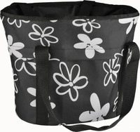 Fischer-MTS Fahrradkorb 86503, schwarz, aus Textil, 20 Liter, vorne, f&uuml;r Lenker, 27