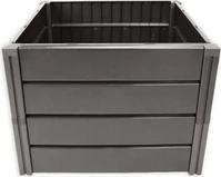 KHW Hochbeet Demeter M, aus Kunststoff, 82 x 82 x 61 cm, 336 Liter, anthrazit
