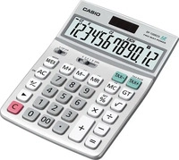 Casio Taschenrechner DF-120 ECO, MwSt-Berechnung, 12-stelliges LC-Display, Solar- &