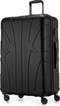 Suitline Koffer erweiterbar, schwarz, Hartschale, 4 Rollen, 96 Liter, 53 x 76 x...