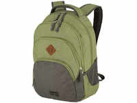 Travelite Rucksack Basics Melange, grün / grau, Laptopfach, Polyester, 22L,...