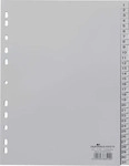 Durable 6523-10 Register Kunststoff 1-31, A4, 31-teilig, grau