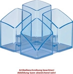Han Stiftehalter 17450-26, SCALA, Kunststoff, 4 F&auml;cher, blau transparent