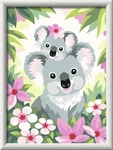 Ravensburger 288984 Malen-nach-Zahlen CreArt, ab 9 Jahre, S&uuml;&szlig;e Koalas, mit...