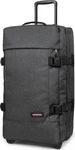 Eastpak Koffer Tranverz M Black Denim, dunkelgrau, Weichschale 2 Rollen, 78 Liter,