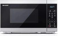 Sharp Mikrowelle YC-MS02E-S, 800 W, unterbauf&auml;hig, silber, mit Drehteller,...