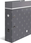 Herma Ordner 7189 Stars, Karton, A4, 7cm, grau mit Bord&uuml;re und Sternen