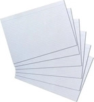 Herlitz Karteikarten A4 10621282 liniert wei&szlig;, 100 St&uuml;ck