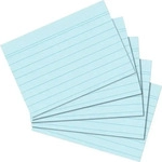 Herlitz Karteikarten A7 10836237 liniert blau, 100 St&uuml;ck