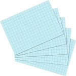Herlitz Karteikarten 10901502, A7, kariert, 100 St&uuml;ck, blau