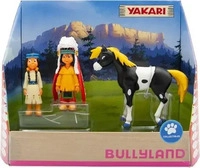 Bullyland Spielfigur Yakari 43309, ab 3 Jahre, Yakari, Regenbogen und kleiner Donner,