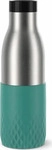 Emsa Trinkflasche Bludrop Sleeve N3110600, isoliert, aus Edelstahl, silber / petrol,