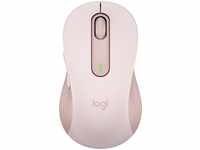 Logitech Maus Signature M650 L Wireless Mouse, 5 Tasten, 4000 dpi, rosa