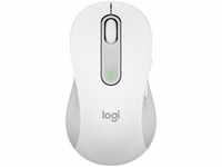 Logitech Maus Signature M650 L Left Wireless Mouse, 5 Tasten, 4000 dpi, grau / weiß