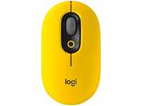 Logitech Maus POP Mouse, Blast, gelb, 4 Tasten, 4000 dpi, bis zu 3 Geräte