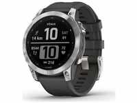 Garmin Smartwatch fenix 7 Standard Edition GPS, 47 mm, NFC, Silber, Graphit