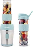 H.Koenig Standmixer SMOO16, mit 2 Trinkflaschen, 300 Watt, 570 ml, pastellblau