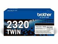 Brother Toner TN-2320 TWIN Doppelpack, TN-2320, 2 x 2600 Seiten, schwarz, 2 Stück,