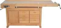 Holzmann Hobelbank WB210C, aus Holz, 210 x 81,5 x 78cm, mit 6 Schubladen & 1 Schrank
