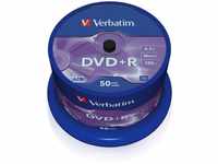 Verbatim DVD+R Rohlinge 50er Spindel 4.7GB, 50 Stück, Grundpreis: &euro; 0,31 /