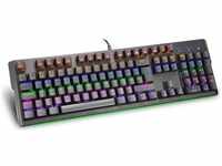 Speedlink Tastatur Vela RGB Gaming SL-670013-BK, mit RGB-Beleuchtung, USB,...