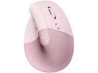 Logitech Maus Lift Vertical Ergonomic Mouse, rosa, 6 Tasten, 4000 dpi, vertikal, bis