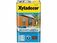 Xyladecor Holzlasur Holzschutz-Lasur Plus, 2,5l, außen, wasserbasiert, nussbaum,