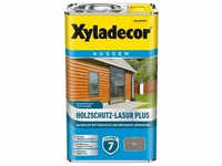 Xyladecor Holzlasur Holzschutz-Lasur Plus, 2,5l, außen, wasserbasiert, grau,