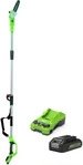 Greenworks Hochentaster G24PS20, Akku, 24V/2Ah, Akku, Schwert 20cm, Teleskop...