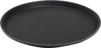 APS Serviertablett Gastro,00547, rund, &Oslash; 27,5cm, aus Kunststoff, rutschfest, schwarz