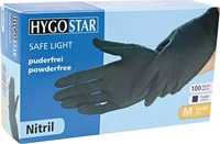 Franz-Mensch Einmalhandschuhe Safe Light, schwarz, 100 St&uuml;ck, Nitril,