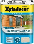 Xyladecor Holzlasur Holzschutz-Lasur Plus, 0,75l, au&szlig;en, wetterfest, wei&szlig;buche,