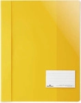Durable Schnellhefter 2690-04, A4 &Uuml;berbreite, gelb, aus PVC, Vorderdeckel