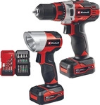 Einhell Akku-Bohrschrauber TE-CD 12/1 Li +22+CL, 12V / 2Ah, 2 Akkus, Bohrer-Bit-Set,