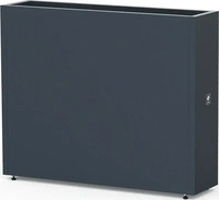 Herstera Pflanzkasten Cube Divider M anthrazit, 100 x 25 x 80 cm, Stahl
