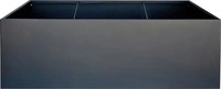 Herstera Pflanzkasten Cube Low XL anthrazit, 150 x 100 x 50 cm, Stahl