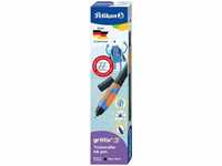 Pelikan Tintenroller griffix 821001, Neon Black, Gehäuse schwarz, 0,4mm,