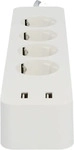 Unitec Steckdosenleiste 30798, mit 1,8m Kabel, 4-fach, 2x USB-A, in wei&szlig;, mit