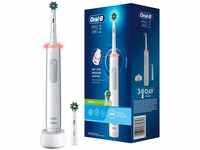Oral-B Elektrische-Zahnbürste Pro 3 3000, weiß, Cross Action, 3 Putzmodi, mit 2
